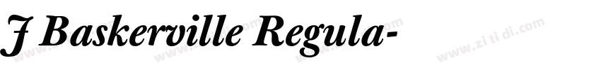 J Baskerville Regula字体转换